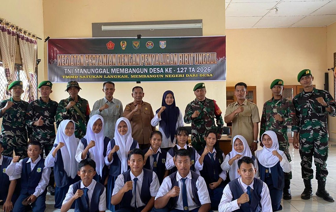 Satgas TMMD 127 Gelar Penyuluhan Pertanian di Desa Wonosari