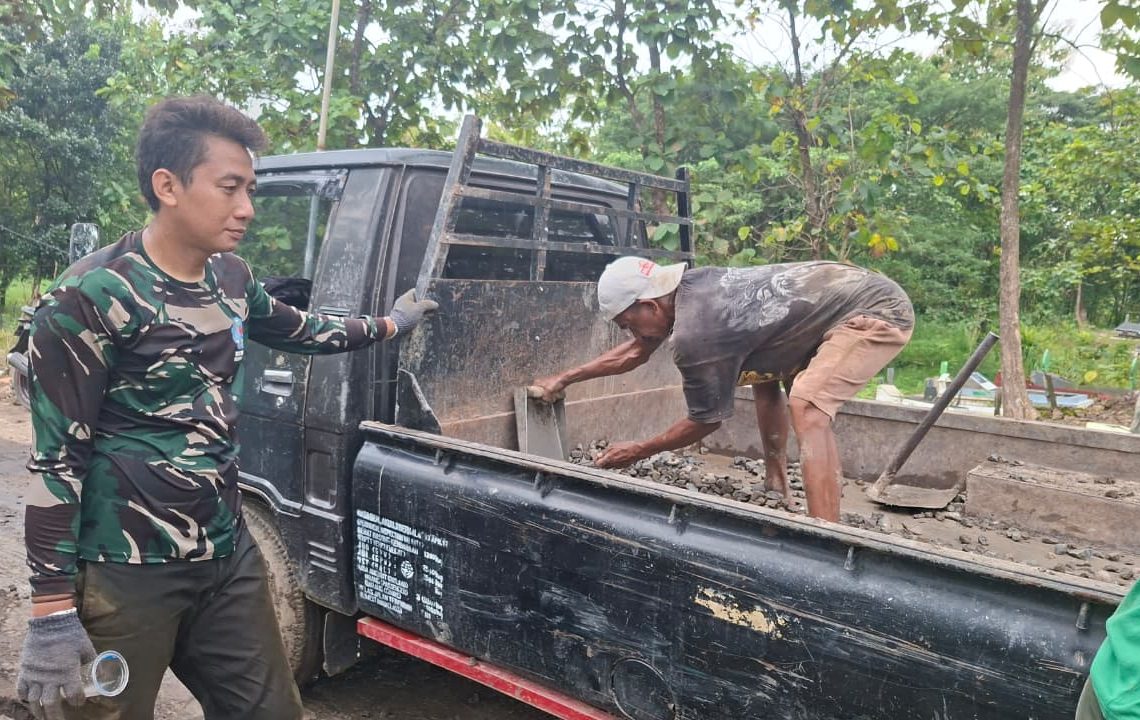 Sosok Serda Eko Sutrisno, Dibalik Pembangunan Desa Cikuya