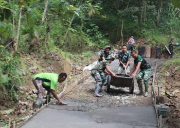 Menjelang Purna Tugas, Semangat Satgas TMMD Kodim Brebes Tetap Membara Hingga Garis Finish